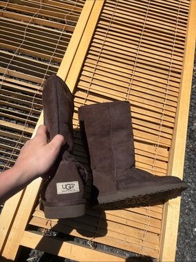 UGG Tall Suede Boots - Brown